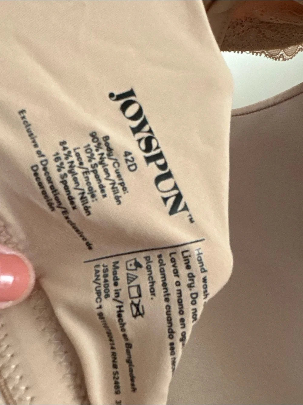 Joyspun Nude Plus Lace Wing T-Shirt Bra - Picture 5 of 6